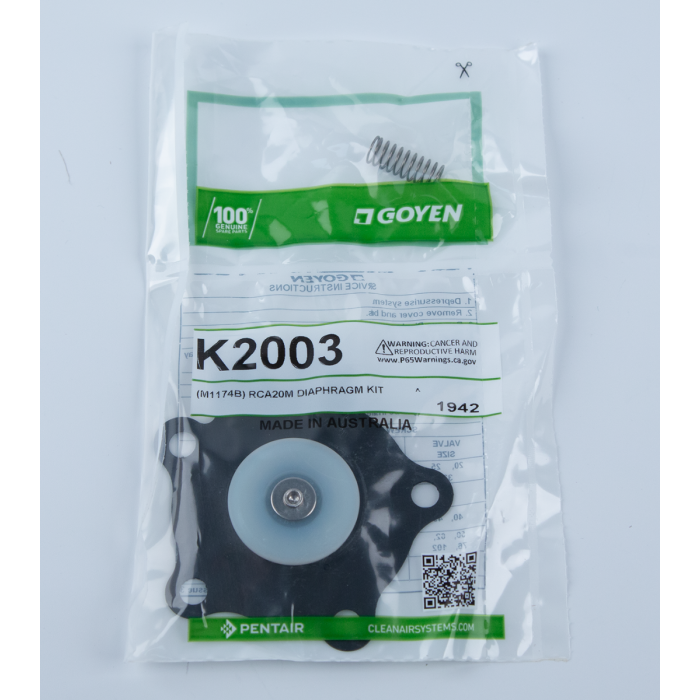 Goyen® Repair Kit for RCA20M Pulse Valves, K2003 (M1174B) main product image