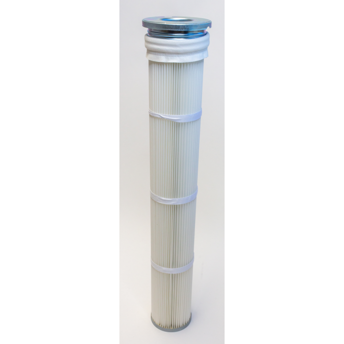 U.S. Air Filtration Poly PTFE Pleated Filter, Metal Top, 6.25 x 41 inch main product image