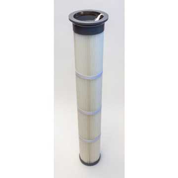 U.S. Air Filtration Poly PTFE Pleated Filter, Polyurethane Top, 6.25 x 39 inch