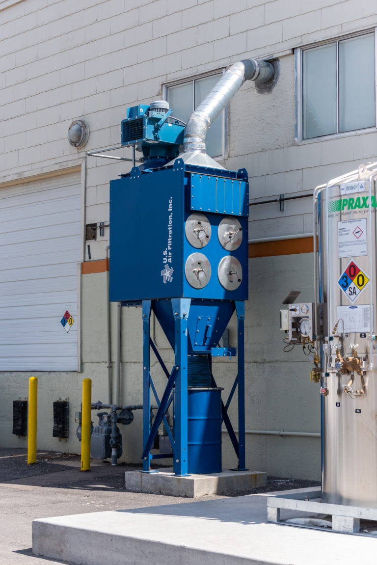 Deburred Steel Plant Cartridge Dust Collector
