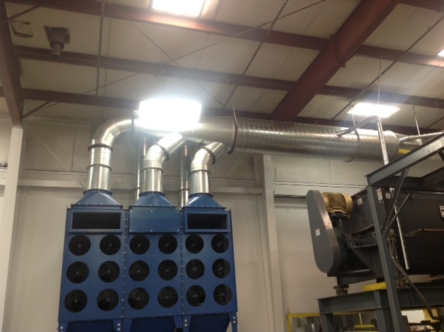 dust collector with ducts